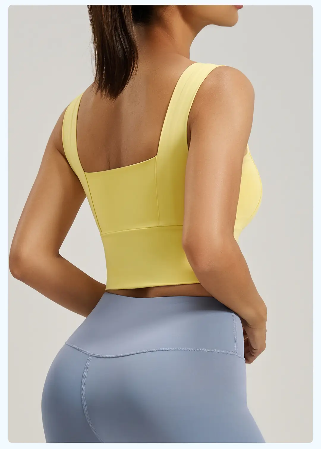 Cross-Border Popular Wide-Strap Sports Bra with Integrated Fixed Chest Pads, High-Intensity Yoga Vest, High-Elasticity Bra for Women — feature 23