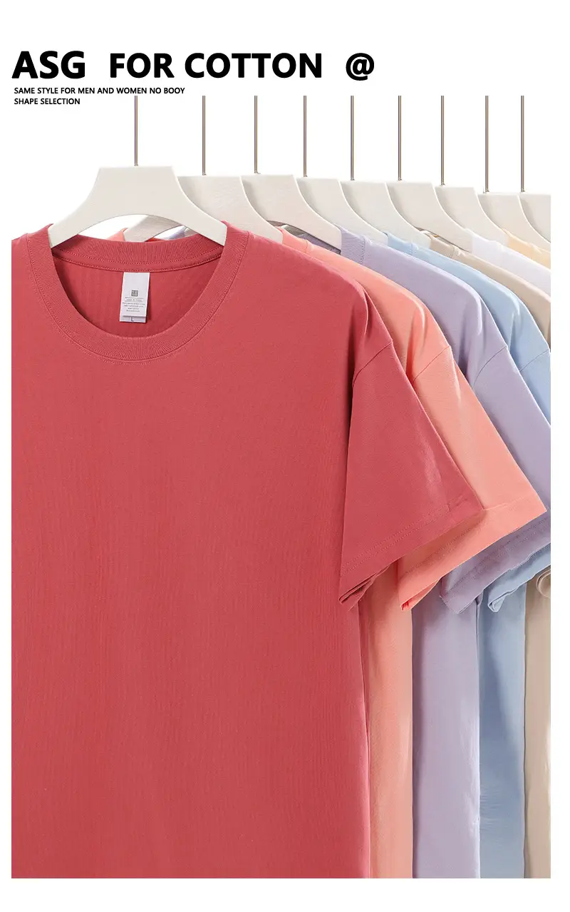 Men Women Cotton T-Shirt Green 230g — feature 5