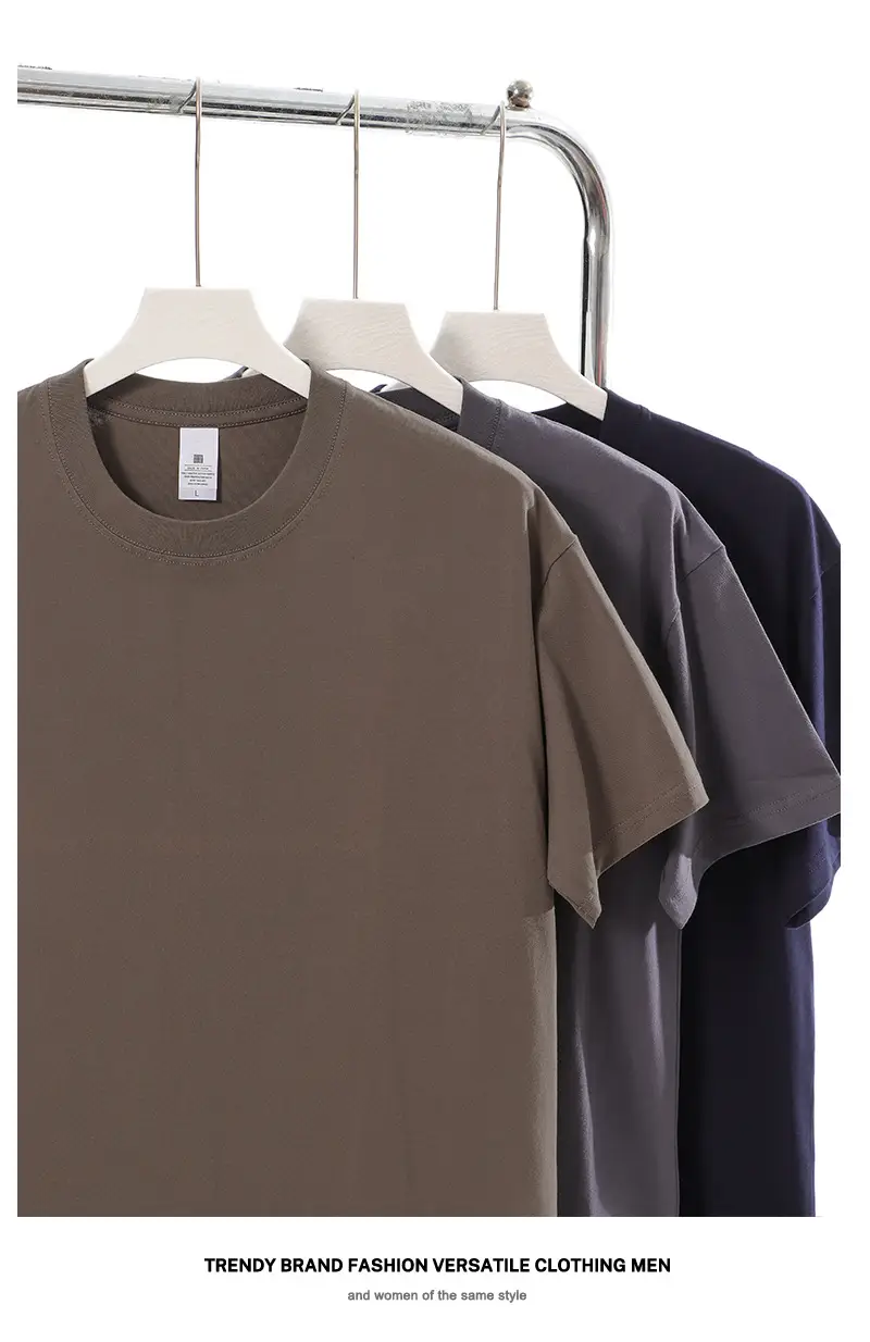 Men Women Cotton T-Shirt Green 230g — feature 6