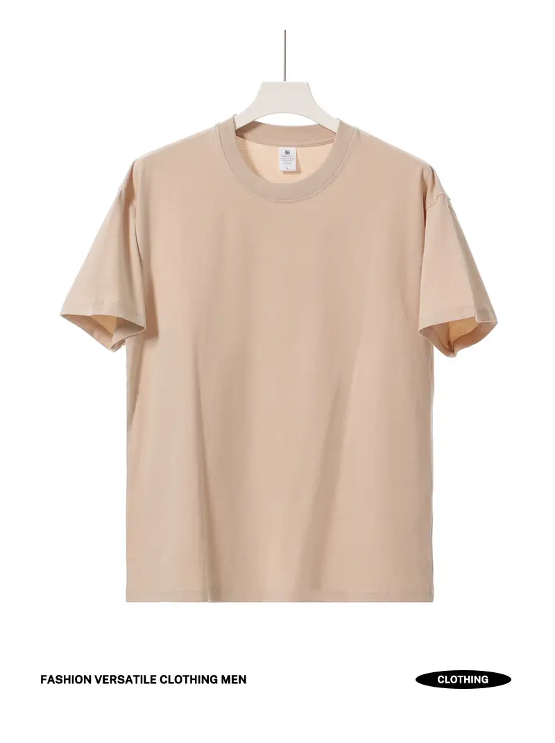 Men Women Cotton T-Shirt Green 230g — feature 7