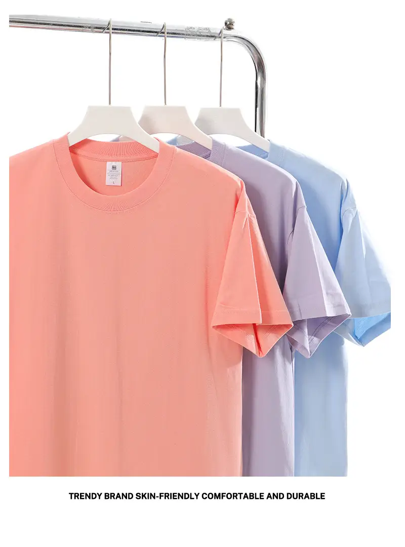 Men Women Cotton T-Shirt Green 230g — feature 8