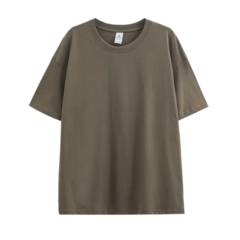 Men Women Cotton T-Shirt Green 230g - Image 19