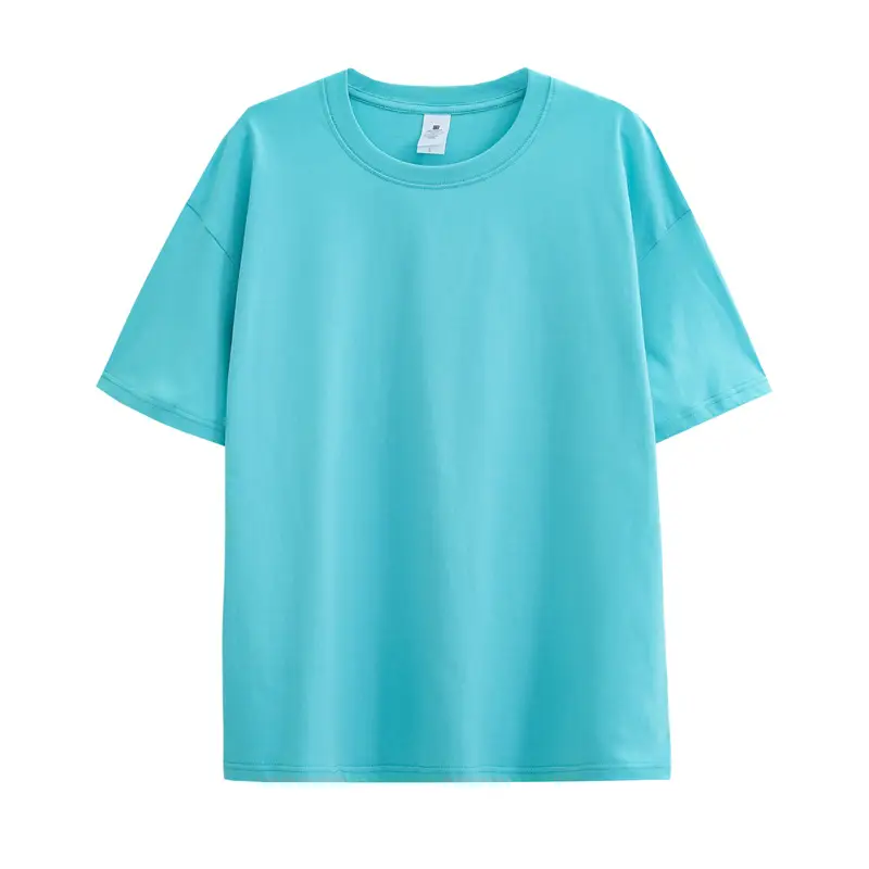 Men Women Cotton T-Shirt Green 230g - Image 9