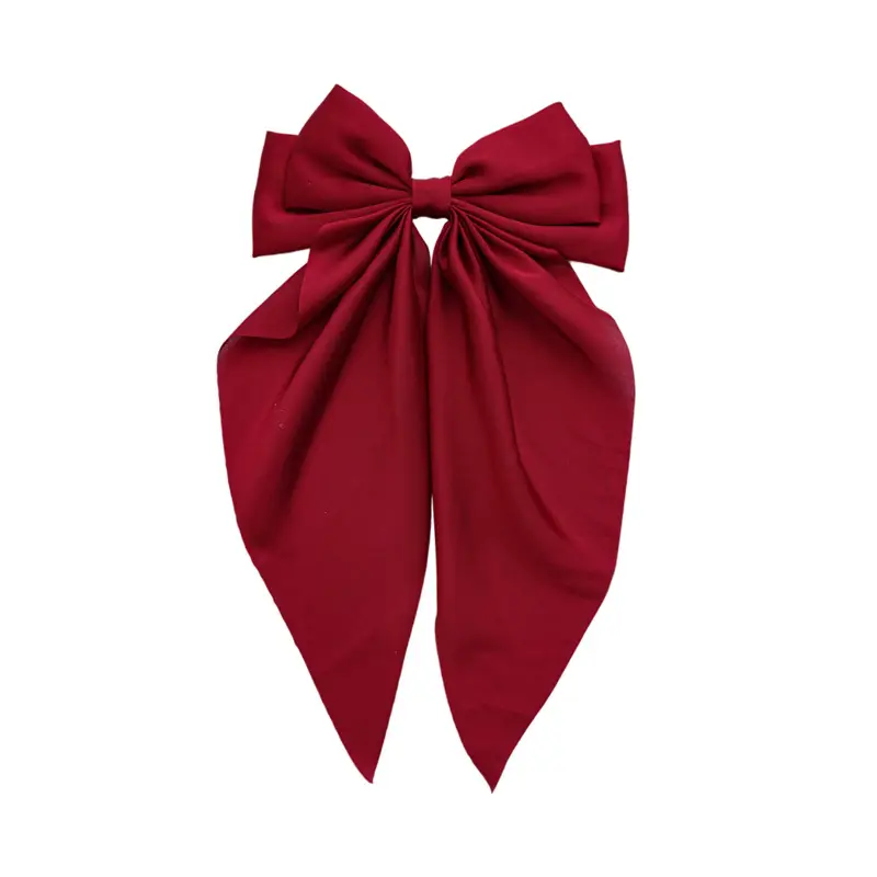 French Style Satin Bow Hairpin for Women