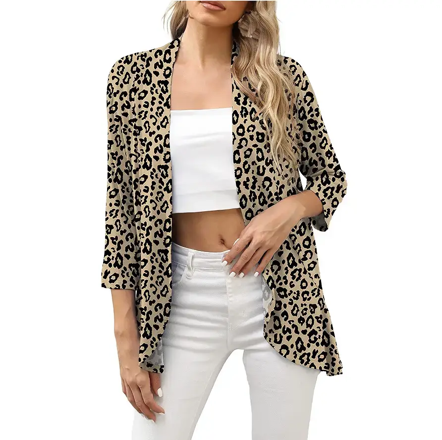 2022 Printed Knitted Cardigan Top Black Floral - Image 6