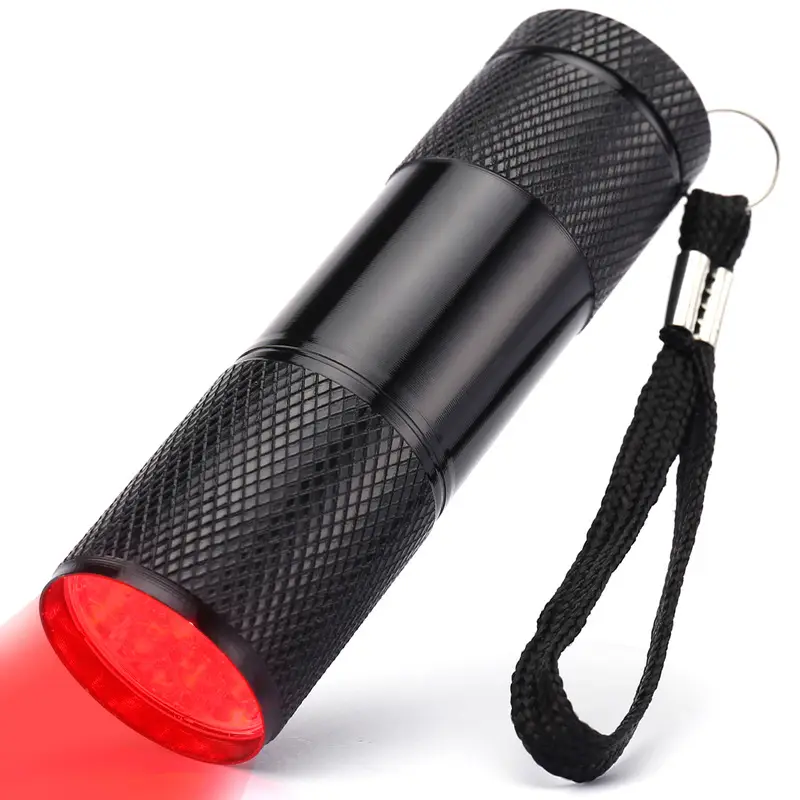 9 Led Red Flashlight 625Nm Blood Vessel Search