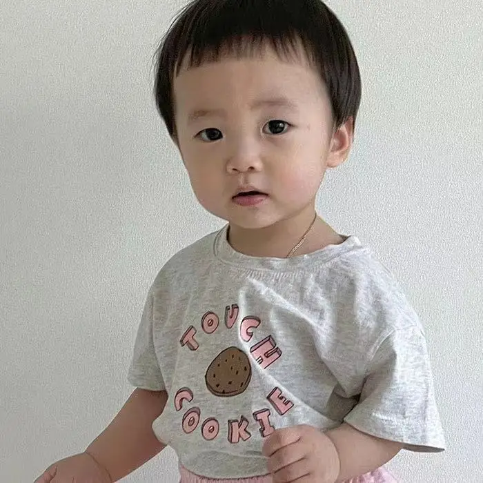 Baby T-shirts Spring Summer Short Sleeve Cotton Round Neck - Image 6