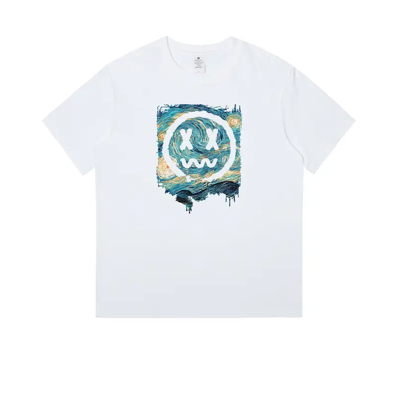 Men Heavyweight Cotton T-Shirt Niche Print Summer Wear - Image 10