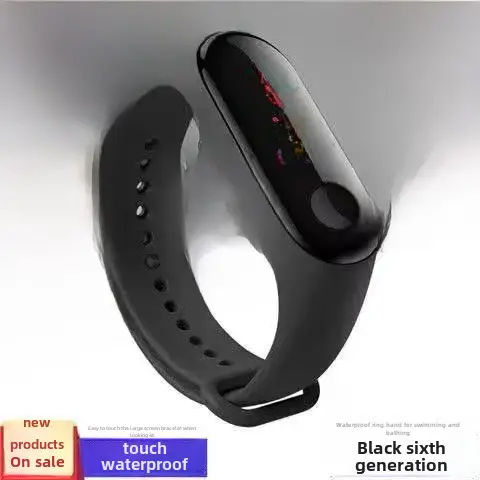 [A generation of hair] full-automatic movement watch men's mesh belt genuine waterproof brand steel watch black Technology Watch