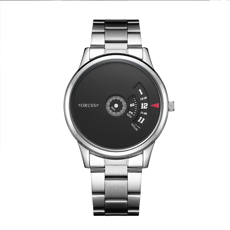 [A generation of hair] full-automatic movement watch men's mesh belt genuine waterproof brand steel watch black Technology Watch