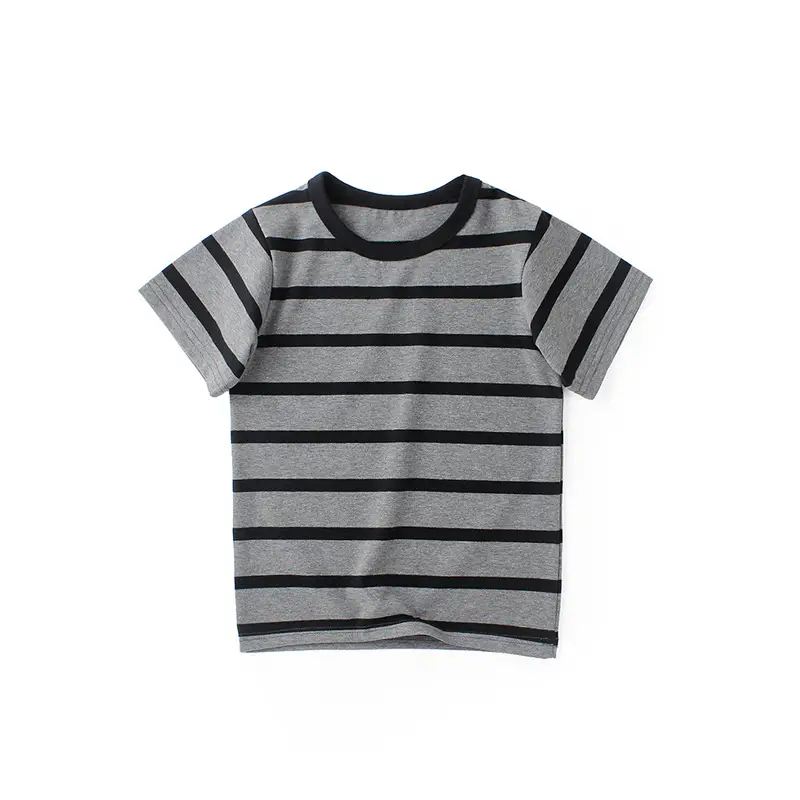 Children's Striped Short Sleeve T-Shirt Boys - Image 3