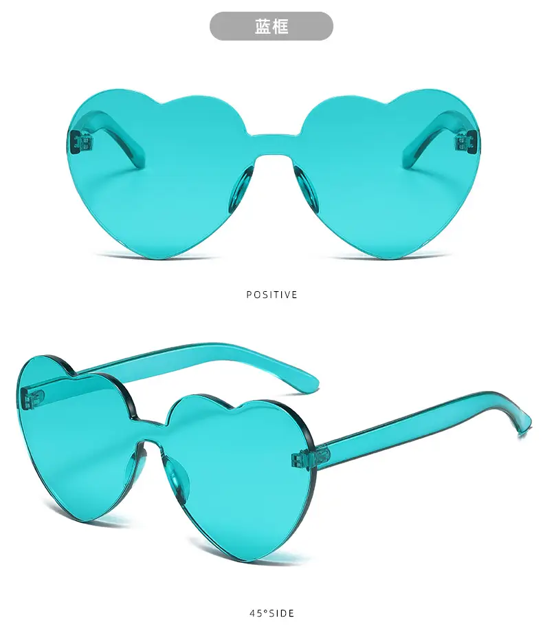 Purple Heart-Shaped Sunglasses for Street Photography & Marine Use — feature 10