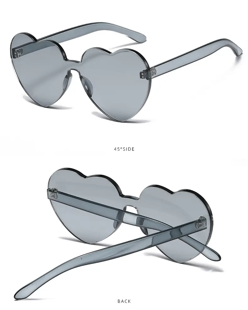 Purple Heart-Shaped Sunglasses for Street Photography & Marine Use — feature 8