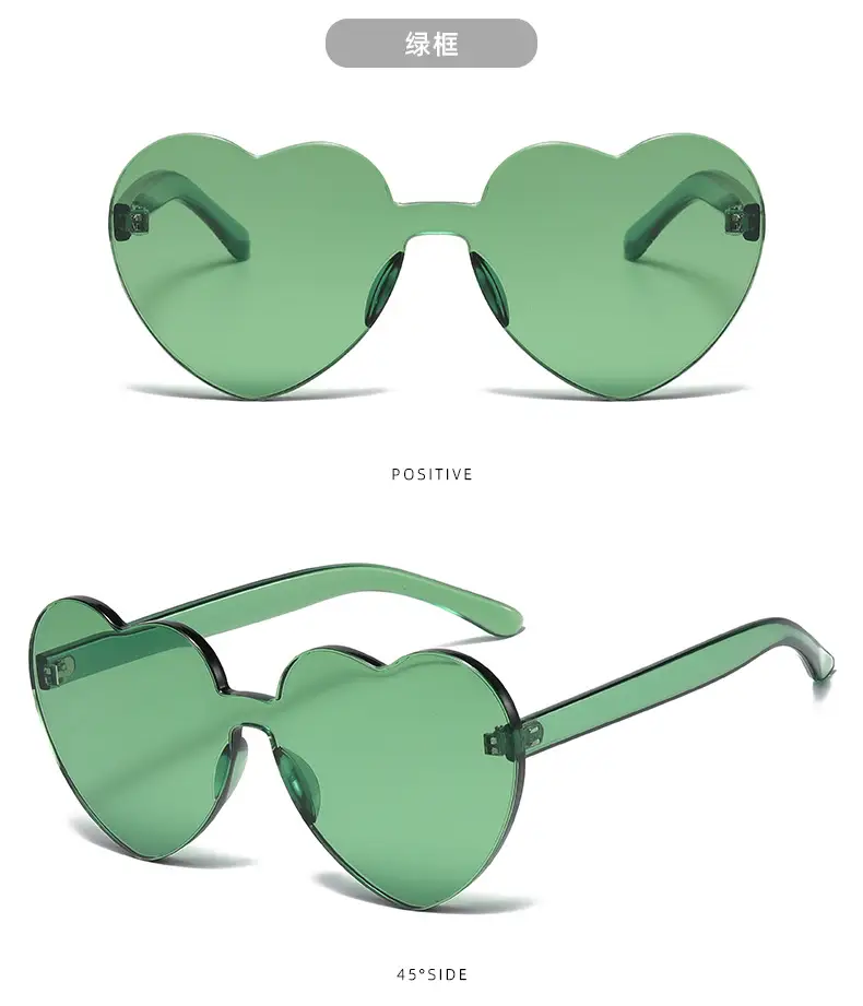 Purple Heart-Shaped Sunglasses for Street Photography & Marine Use — feature 9