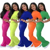 Kids Navy Blue T-Shirt Leggings Set 2Pcs Middle Large — feature 19