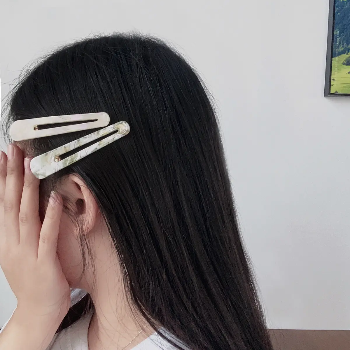 Korean Style Hairpin Clip Blue Duckbill Clip - Image 4