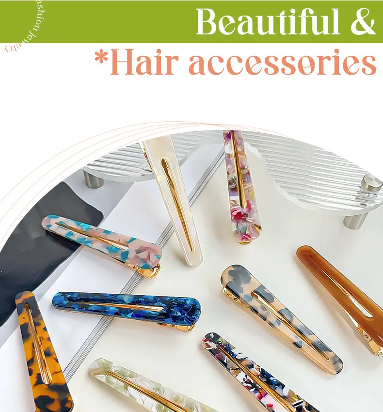 Korean Style Hairpin Clip Blue Duckbill Clip — feature 3