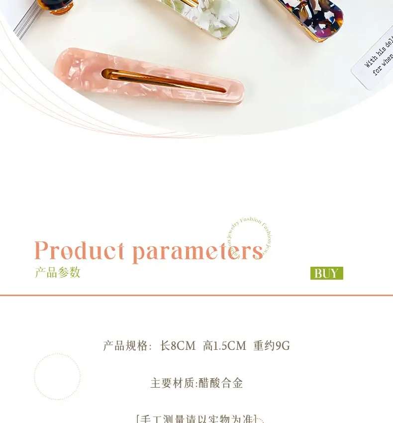 Korean Style Hairpin Clip Blue Duckbill Clip — feature 4