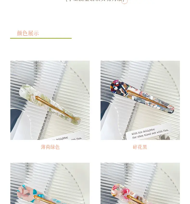 Korean Style Hairpin Clip Blue Duckbill Clip — feature 5