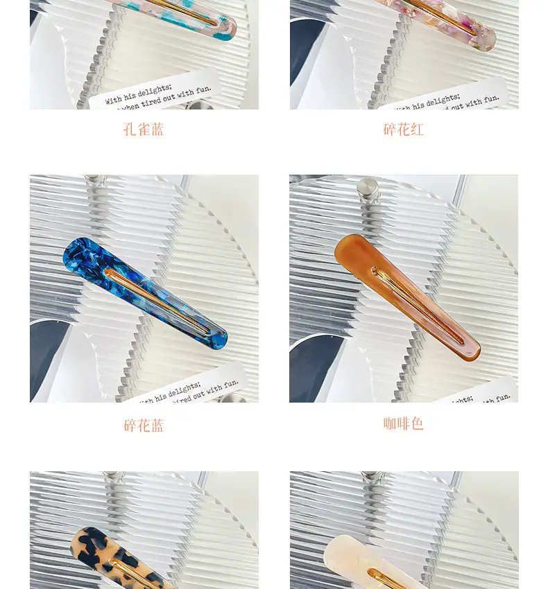 Korean Style Hairpin Clip Blue Duckbill Clip — feature 6