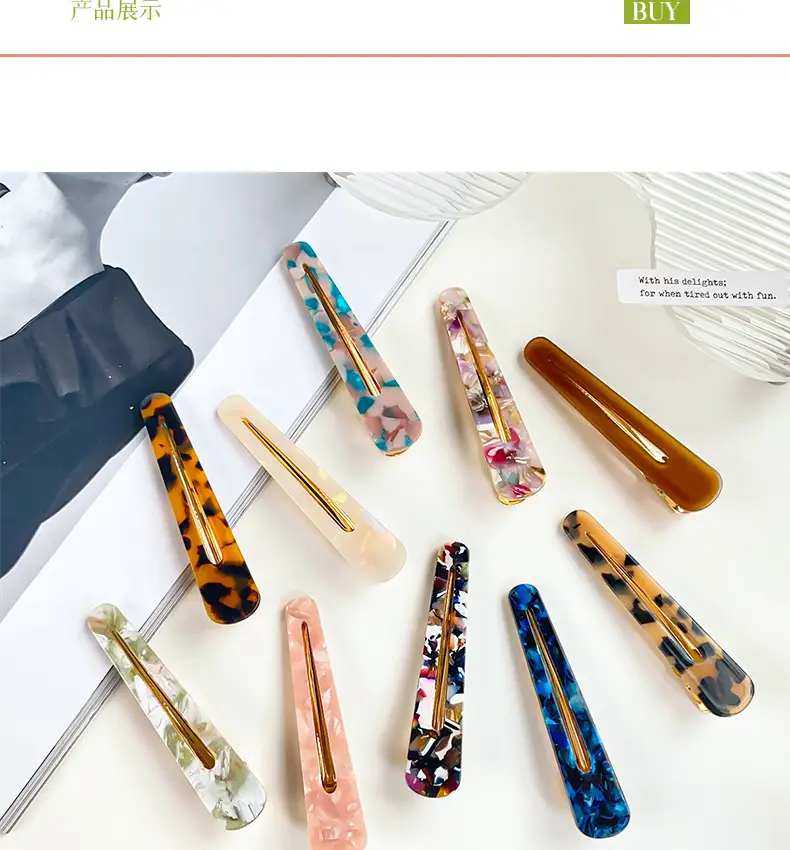 Korean Style Hairpin Clip Blue Duckbill Clip — feature 8