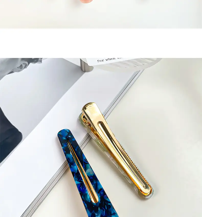 Korean Style Hairpin Clip Blue Duckbill Clip — feature 9
