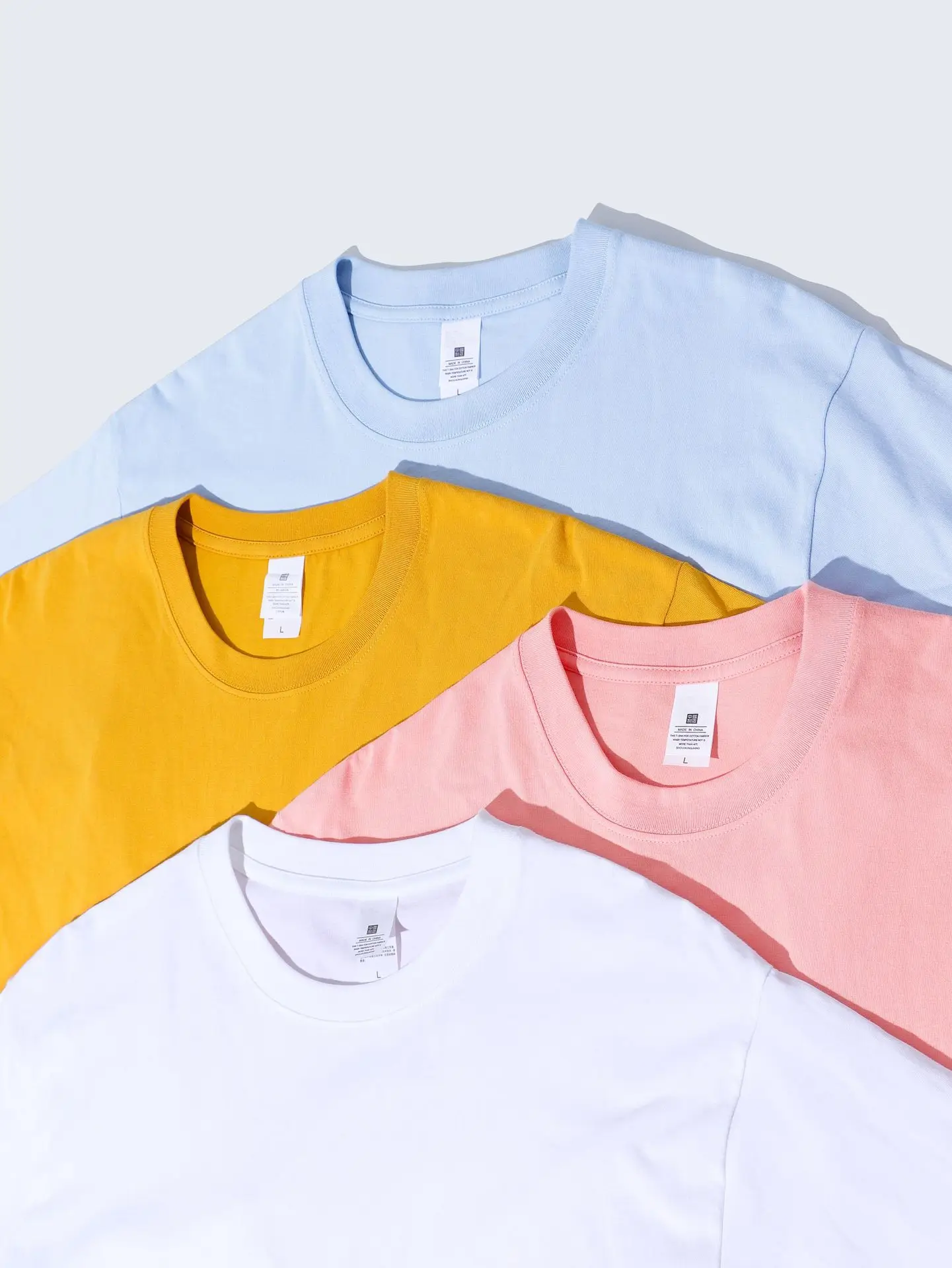 Men Loose Fit Yellow Cotton T-Shirt 230g