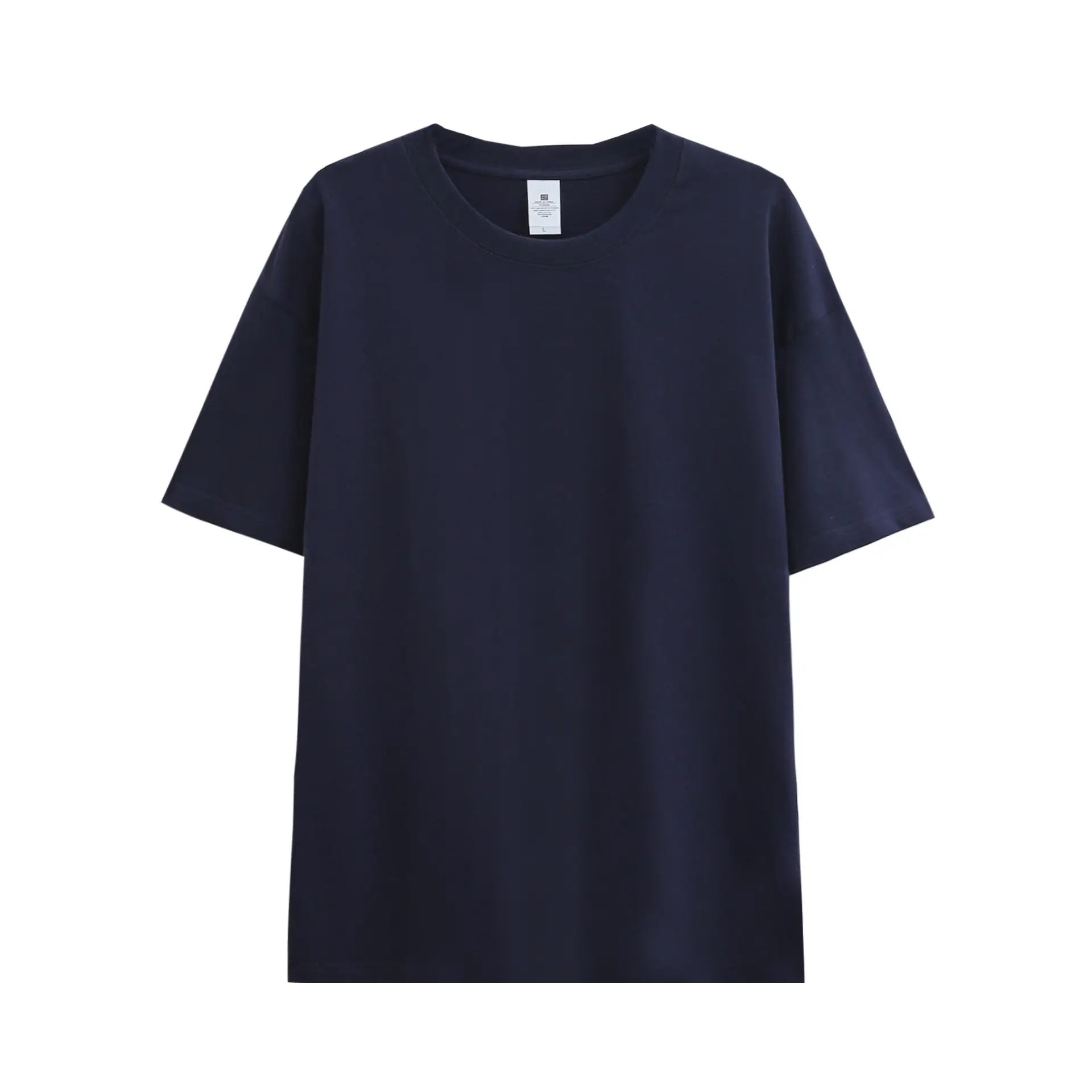 Men Loose Fit Yellow Cotton T-Shirt 230g