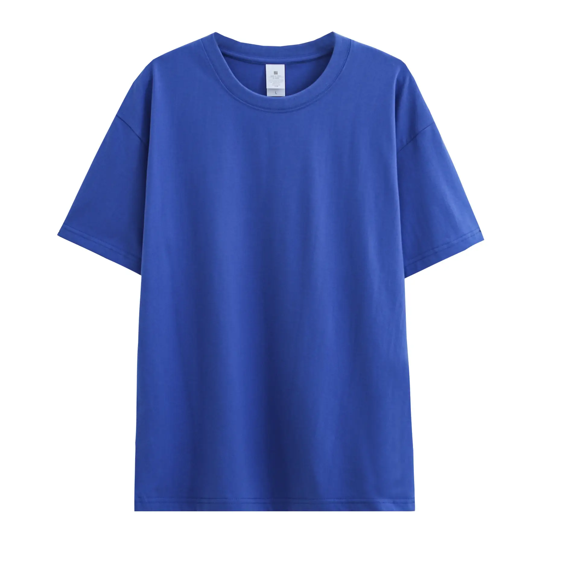 Men Loose Fit Yellow Cotton T-Shirt 230g