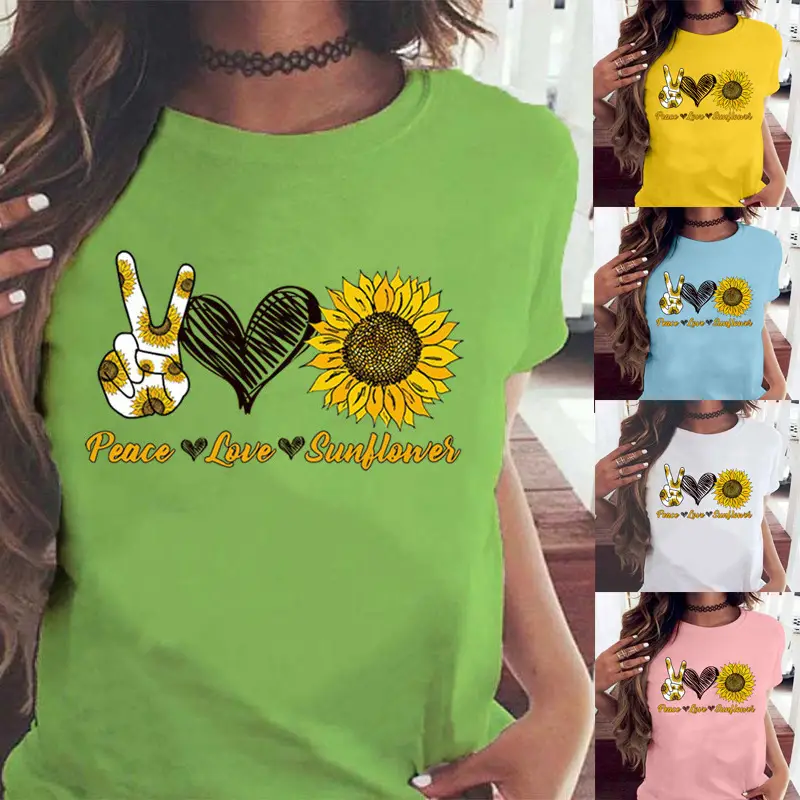2025 Sunflower Peace Love Wear T-Shirt - Image 9