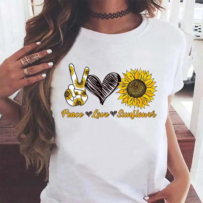 2025 Sunflower Peace Love Wear T-Shirt - Image 6
