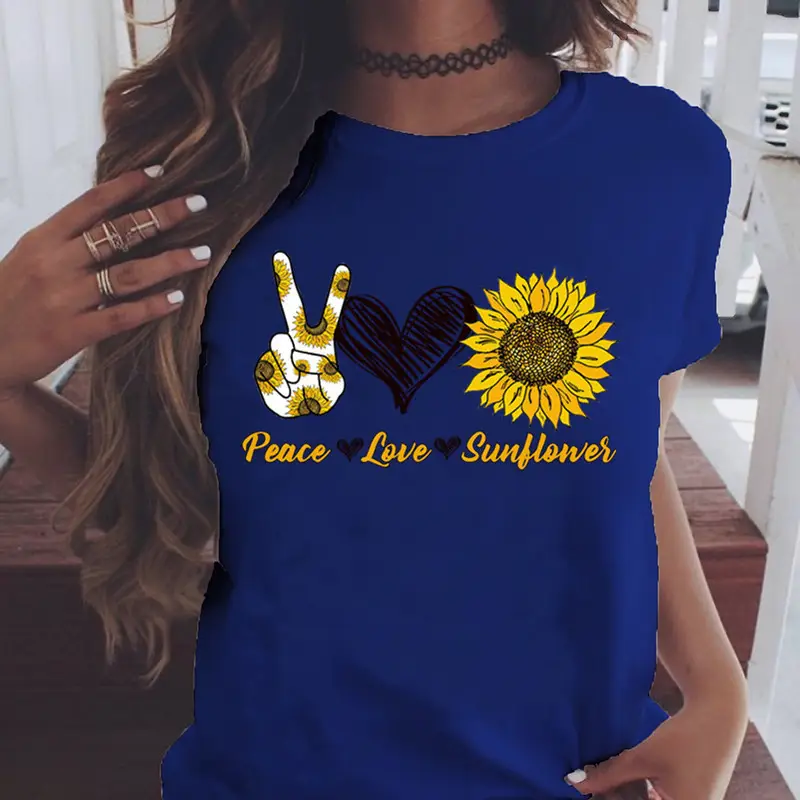 2025 Sunflower Peace Love Wear T-Shirt - Image 10