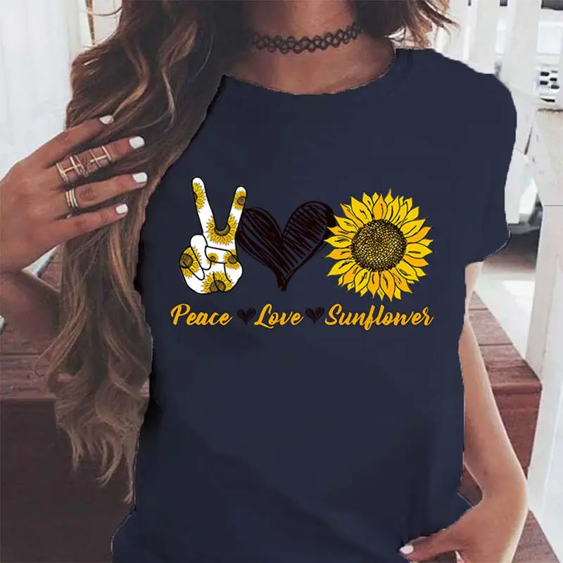 2025 Sunflower Peace Love Wear T-Shirt - Image 11