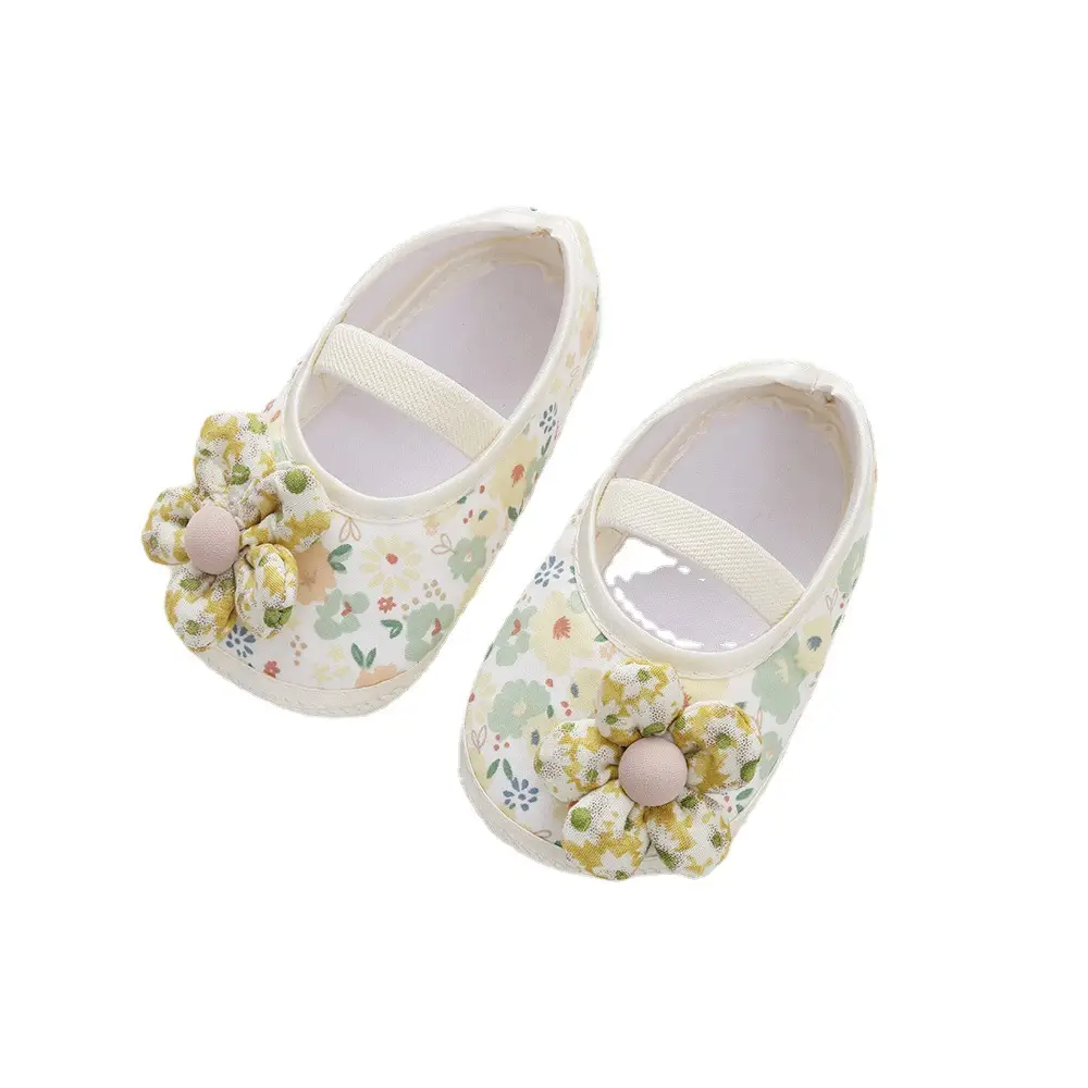 Newborn Baby Shoes 0-1 Year Old Floral Embroidered