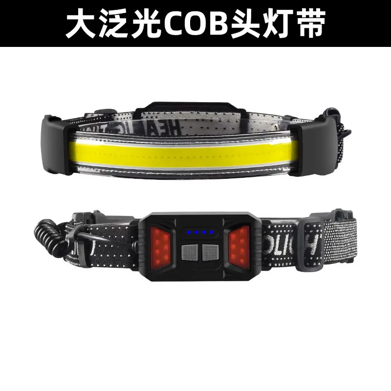 USB Rechargeable LED Headlamp with Double Switch Control