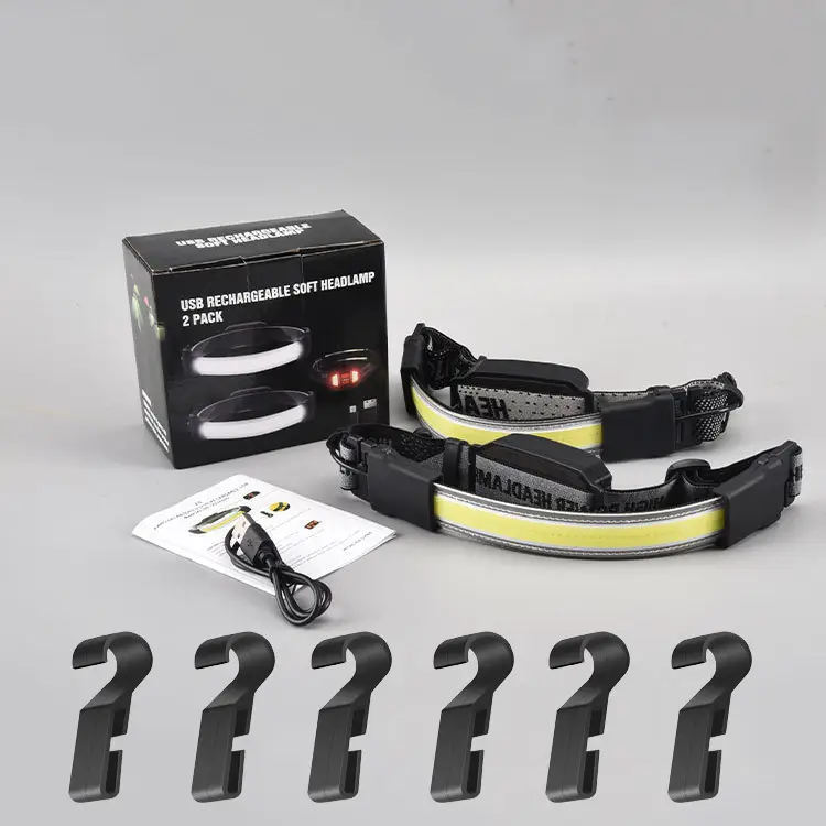 USB Rechargeable LED Headlamp with Double Switch Control