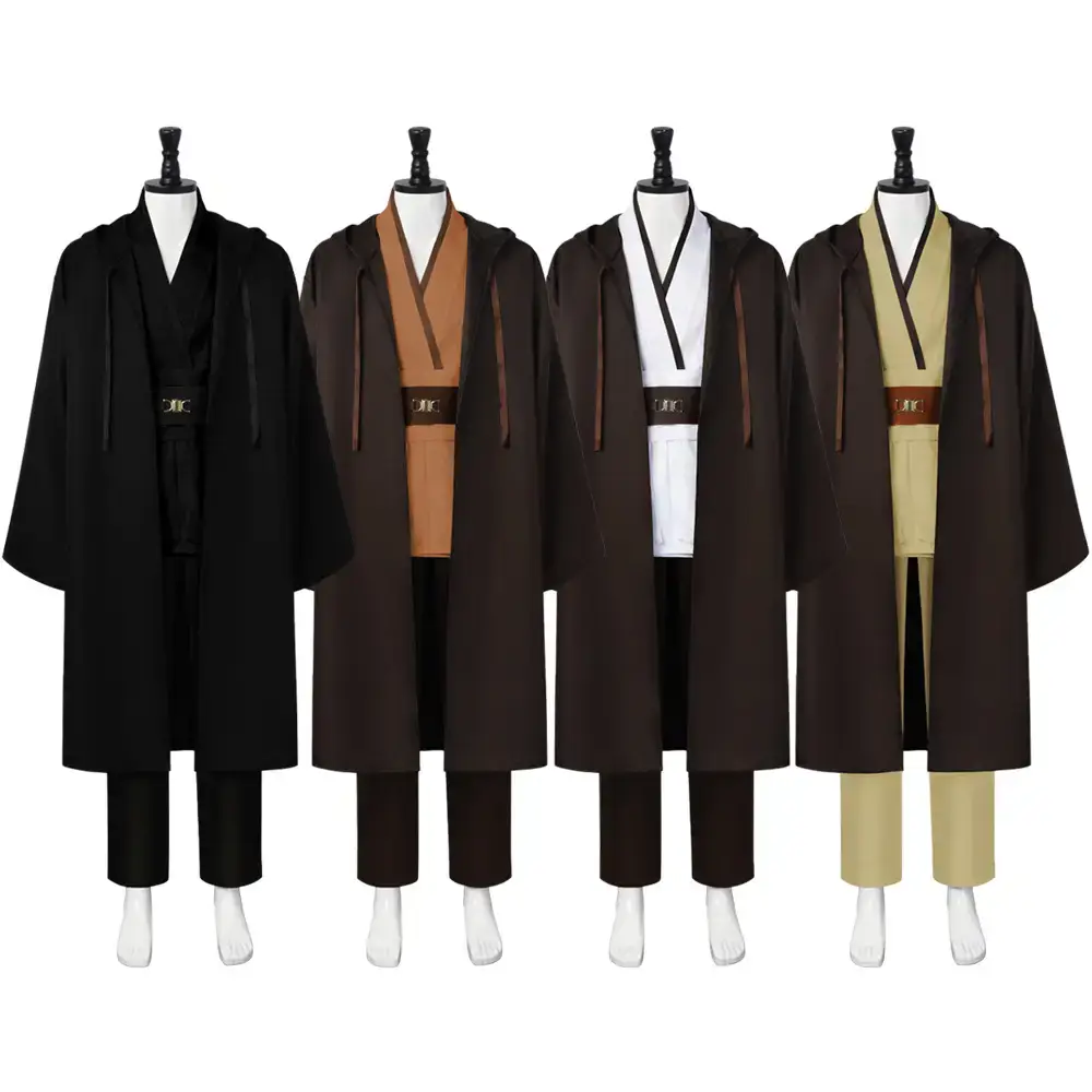 Obi-Wan Kenobi Star Wars Jedi Cosplay Suit Brown - Image 5