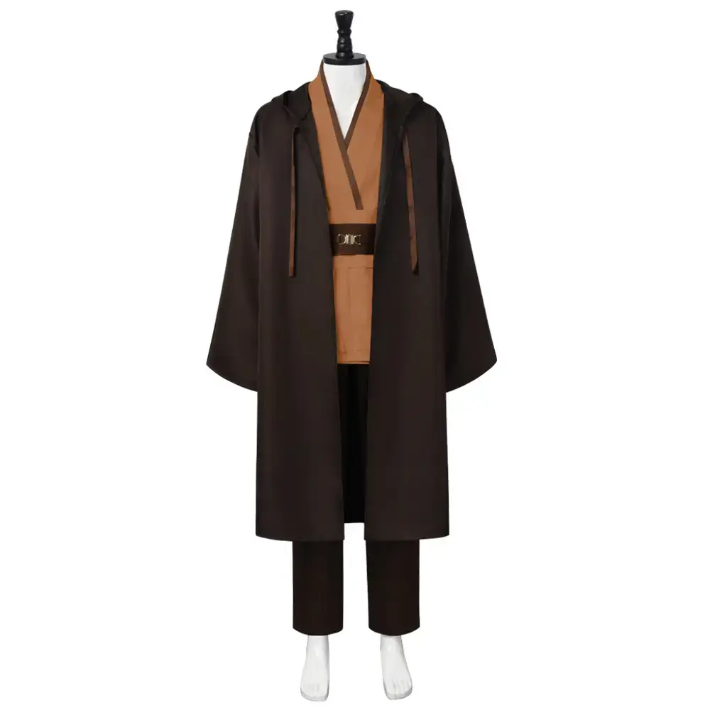 Obi-Wan Kenobi Star Wars Jedi Cosplay Suit Brown - Image 7