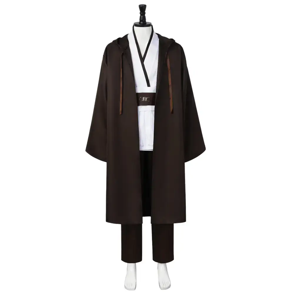 Obi-Wan Kenobi Star Wars Jedi Cosplay Suit Brown - Image 8