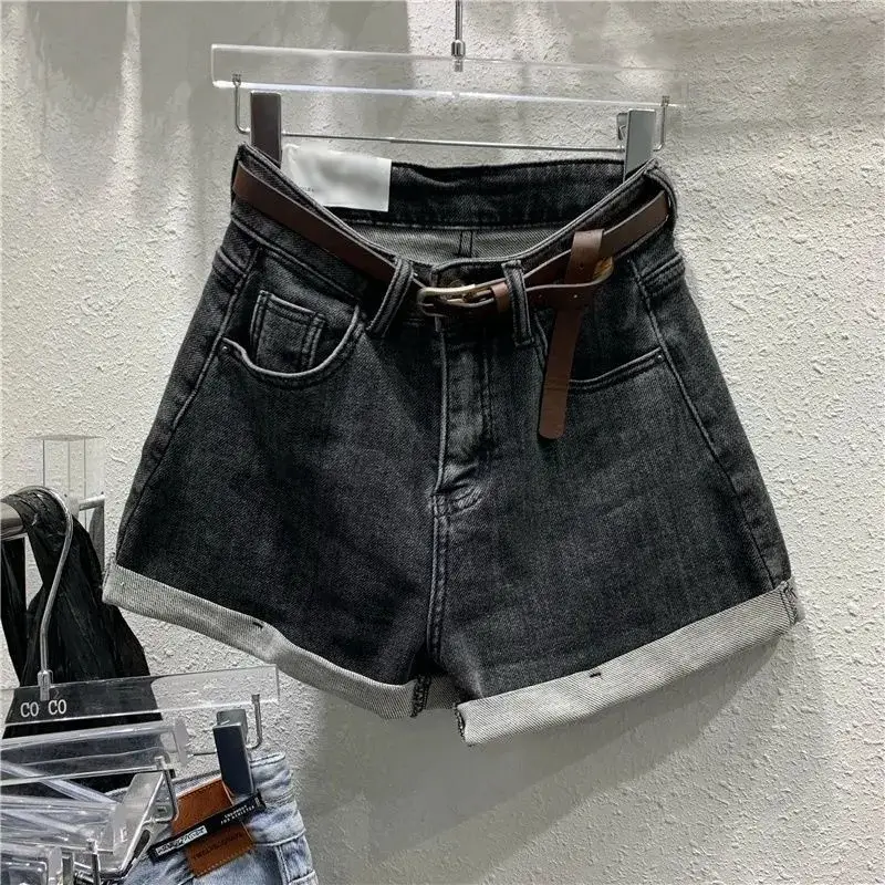 Denim Shorts Women 2022 Summer New Ins Wide Leg Hot Pants