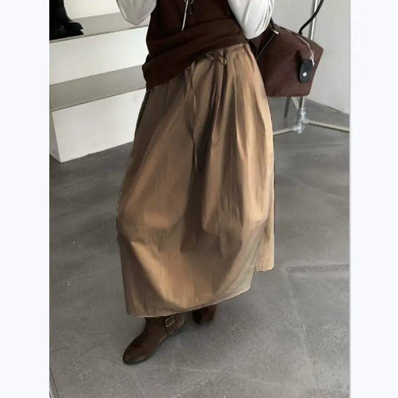 Women's A-Line Printed Skirt Cream Longwear