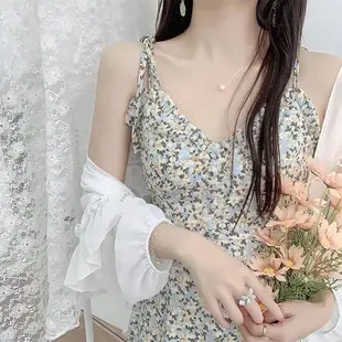 White Long Skirt Square Neck Dress for Women — feature 23