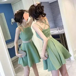 White Long Skirt Square Neck Dress for Women — feature 65