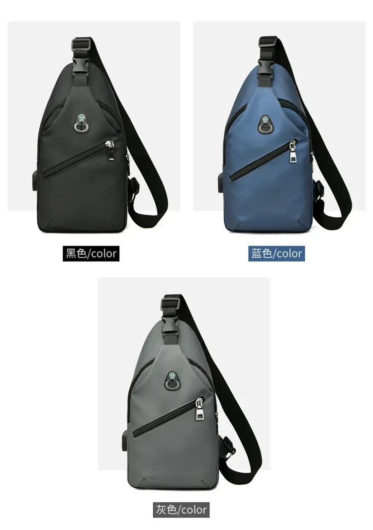 Blue Leather Crossbody Bag for Men — feature 13