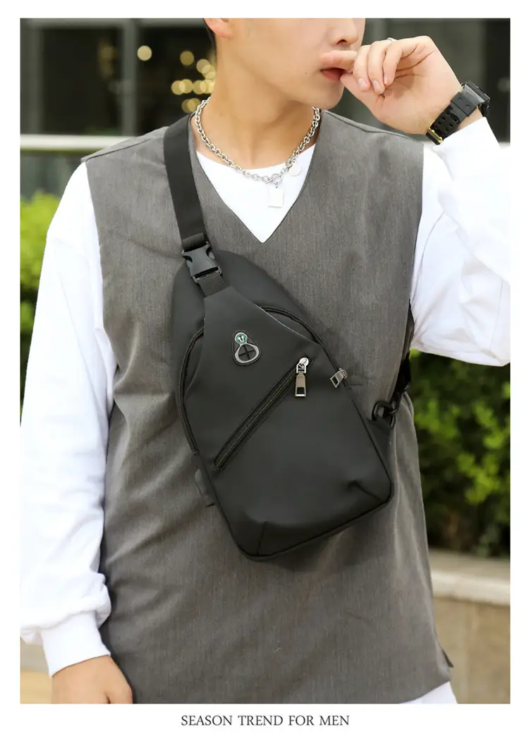 Blue Leather Crossbody Bag for Men — feature 18