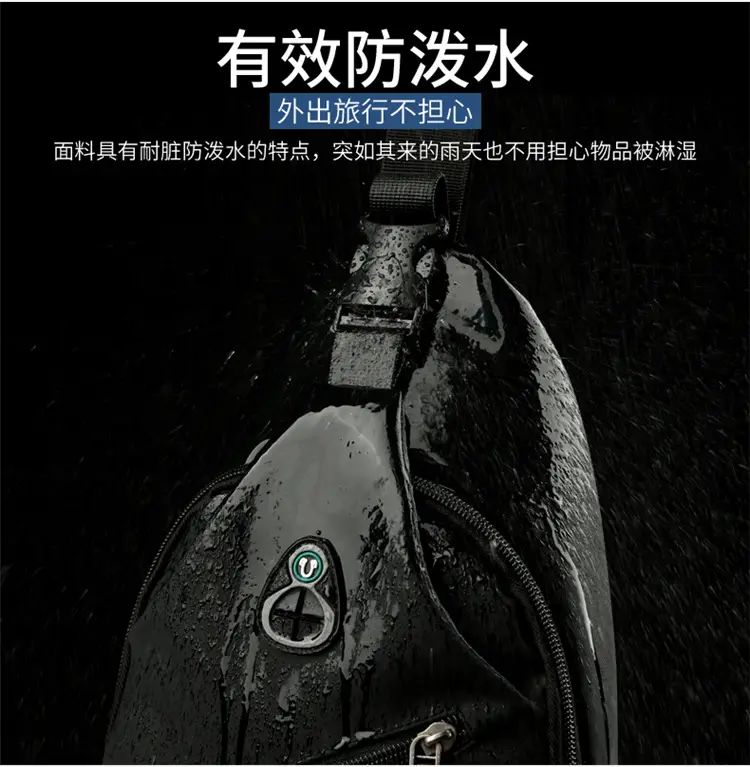Blue Leather Crossbody Bag for Men — feature 8
