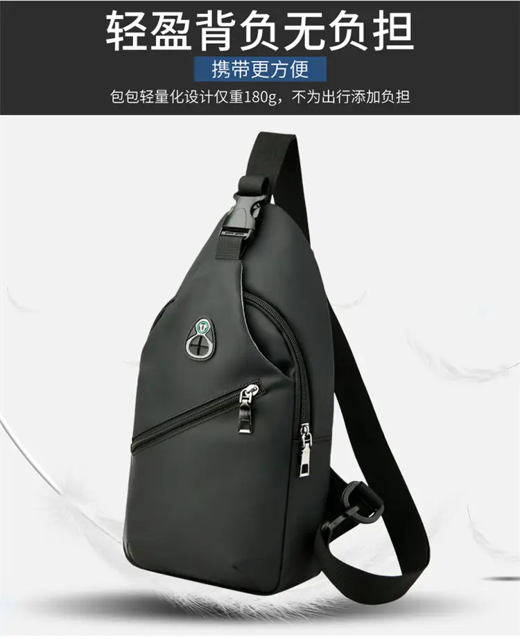 Blue Leather Crossbody Bag for Men — feature 9