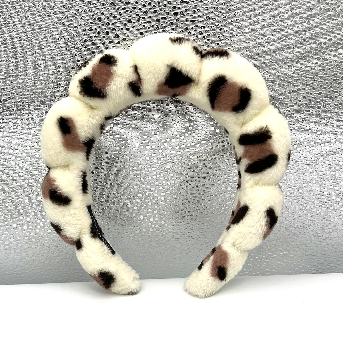 Leopard-Print Beige Hair Hoop