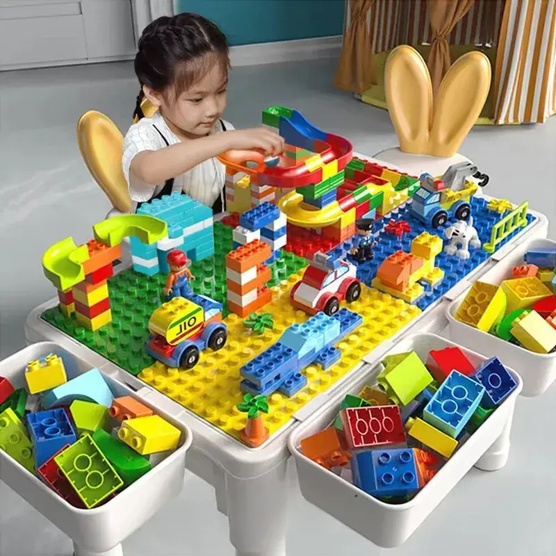 Multi-Functional Lego Building Blocks Table for Kids 3-6 Years - Image 10