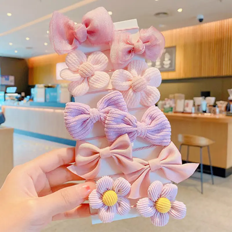 1# Pink Purple Bow 10 Piece Set-No Jam